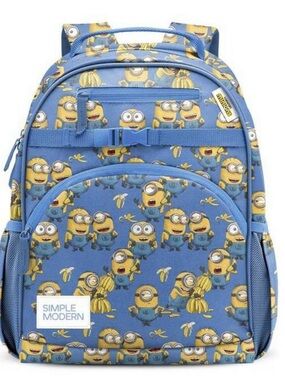 Simple Modern NWT Fletcher Kids' Backpack - Medium- Minions Blue 12L